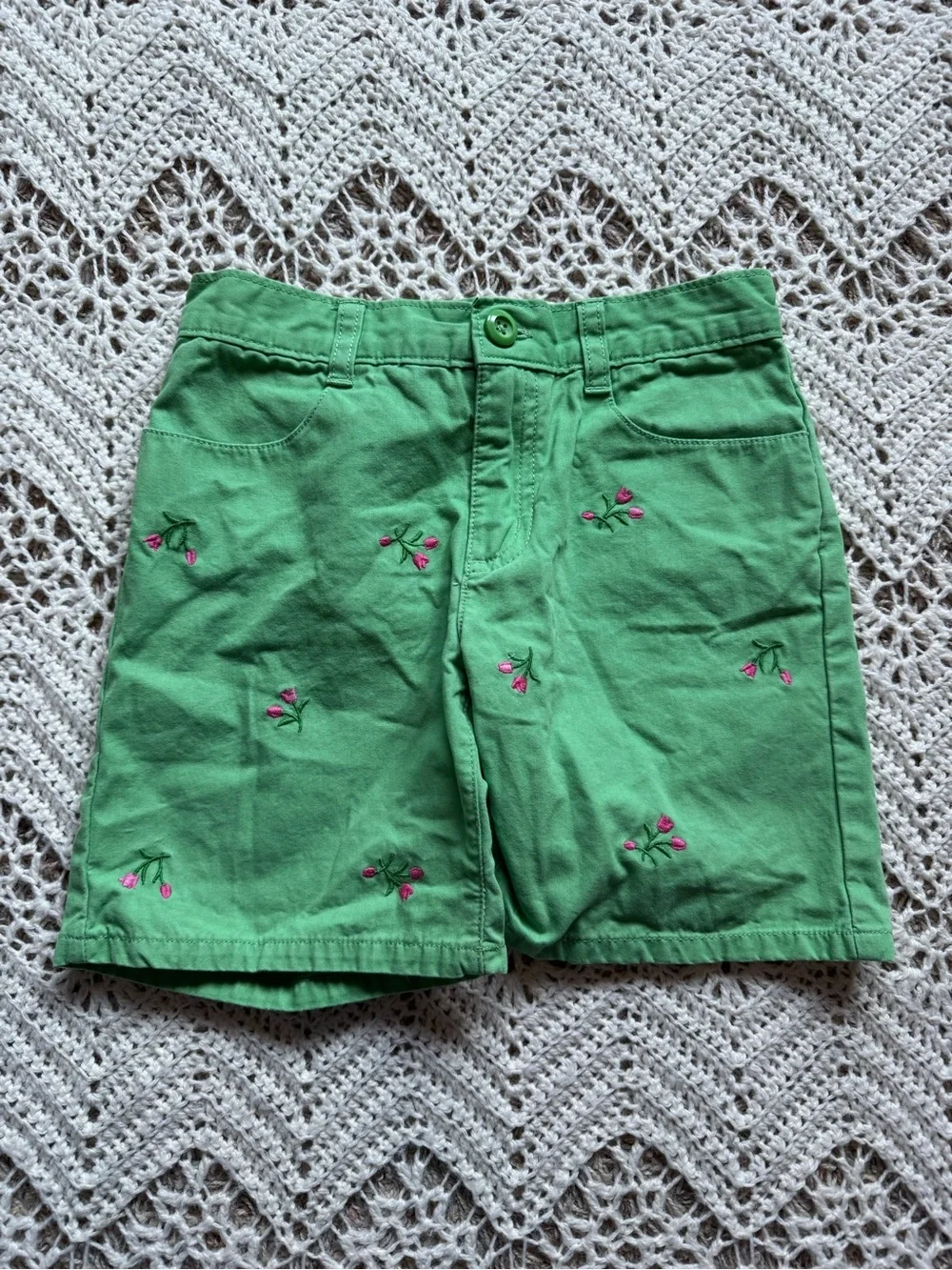Y2K Gymboree Girl Shorts Size 7/8 Adjustable Colorful Play Clothes